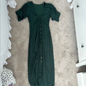 Elegant Green Maxi Dress